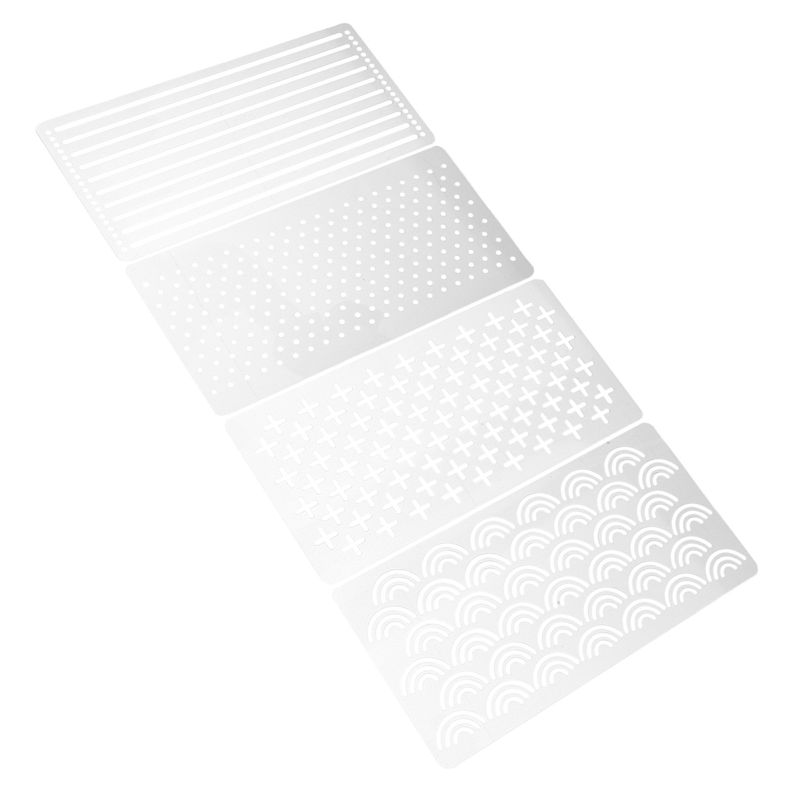 Ruler Set Transparent - 4Pcs Acrylic Quilting Template Set Transparent