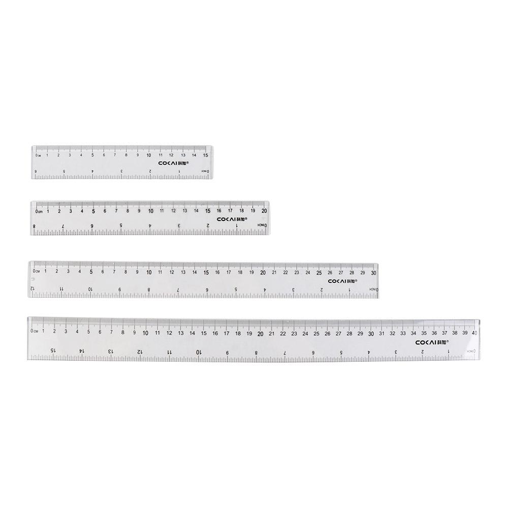 Desk Accessories 15cm 20cm 30c - Ruler Set Transparent บทวิจารณ์และราคา