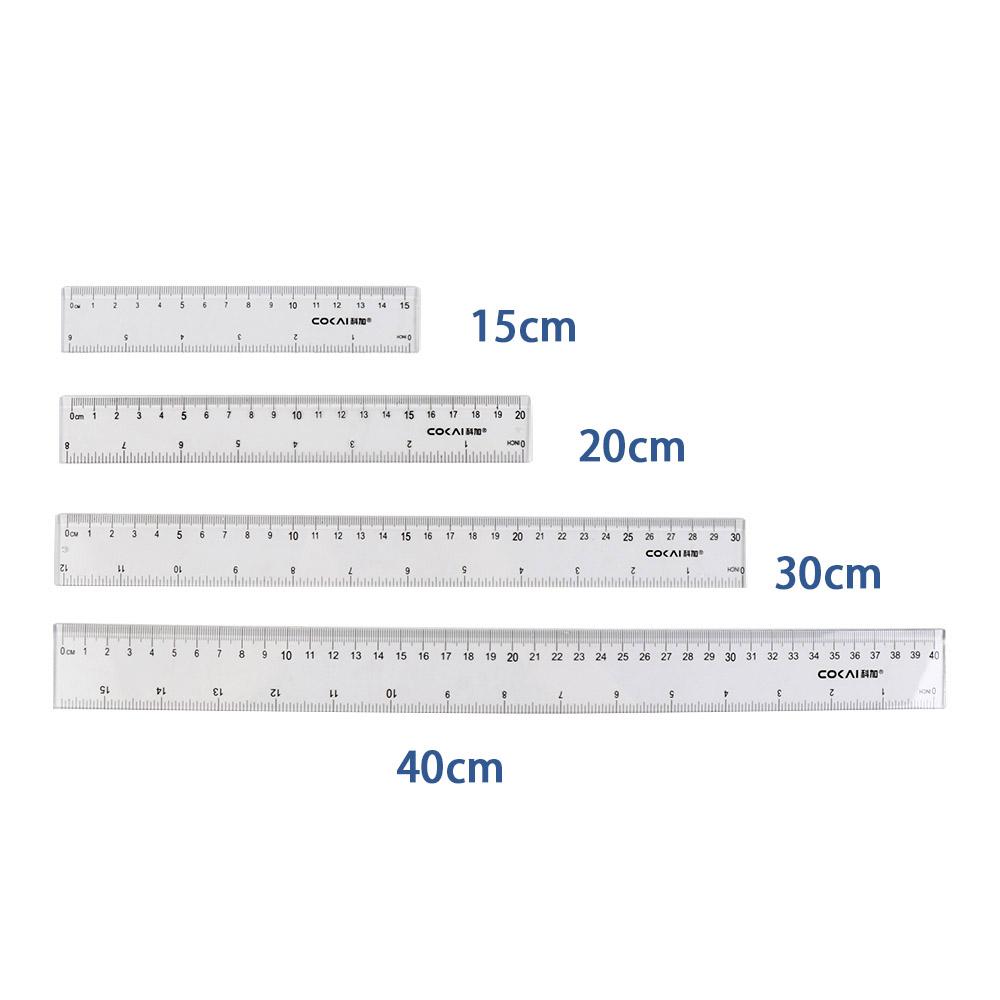 Desk Accessories 15cm 20cm 30c - Ruler Set Transparent บทวิจารณ์และราคา