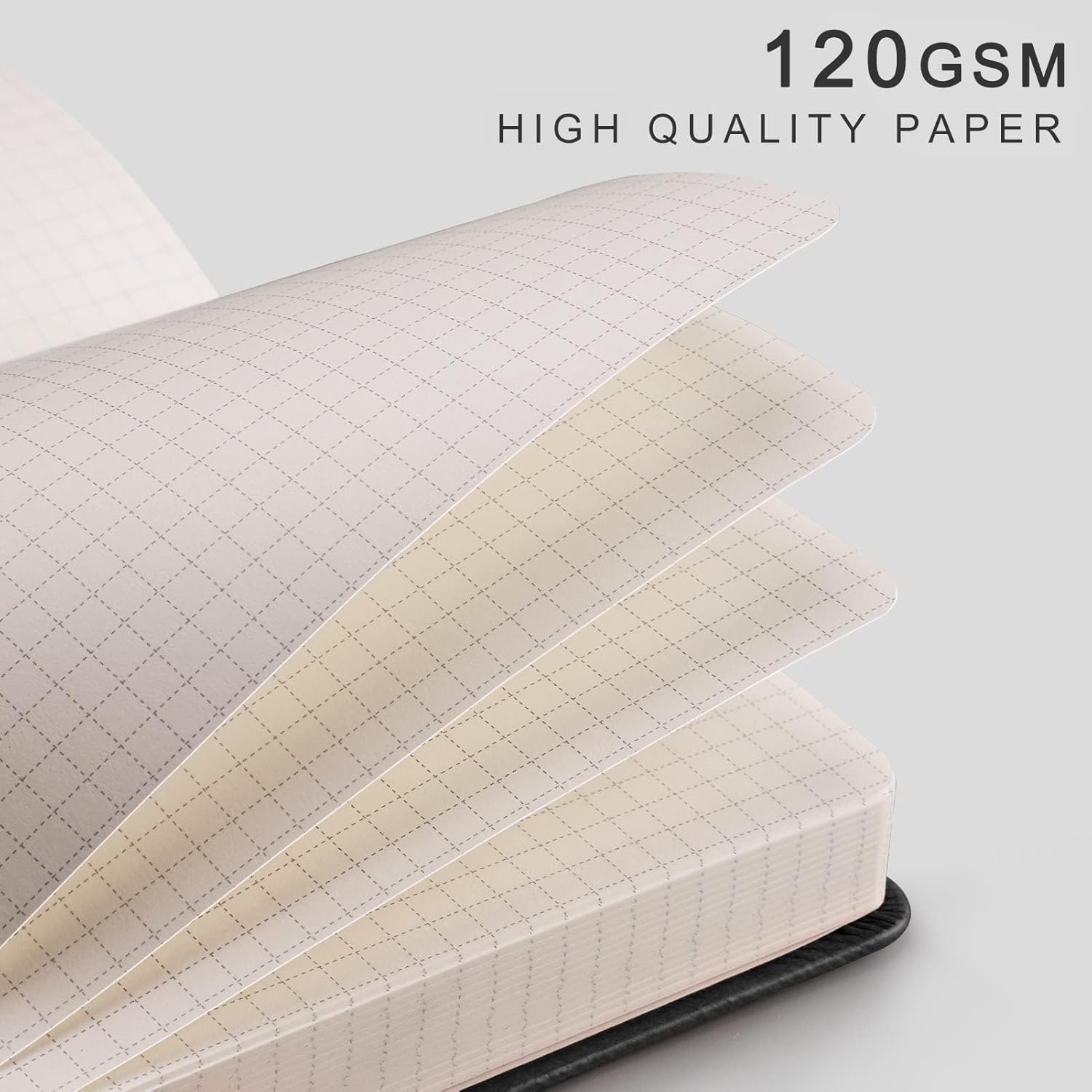 A5 Graph Notebook 256 Pages Ha - Journal Leather Hardcover บทวิจารณ์และราคา