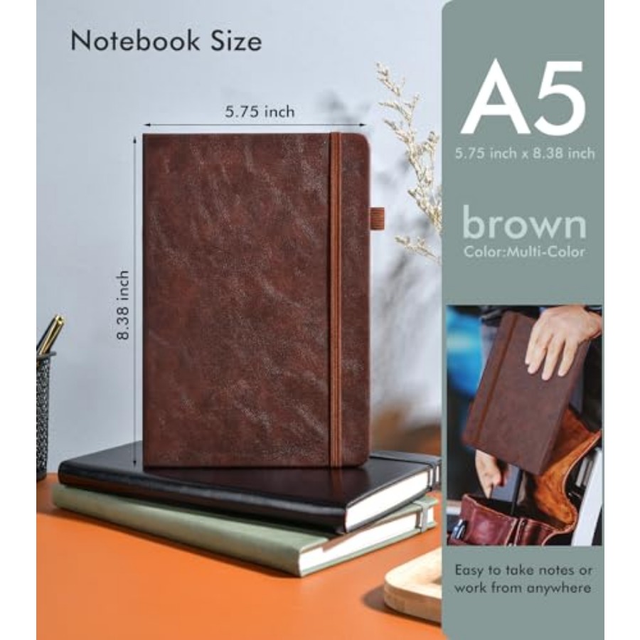 Lined Journal Notebook for Men - Journal Leather Hardcover บทวิจารณ์และราคา