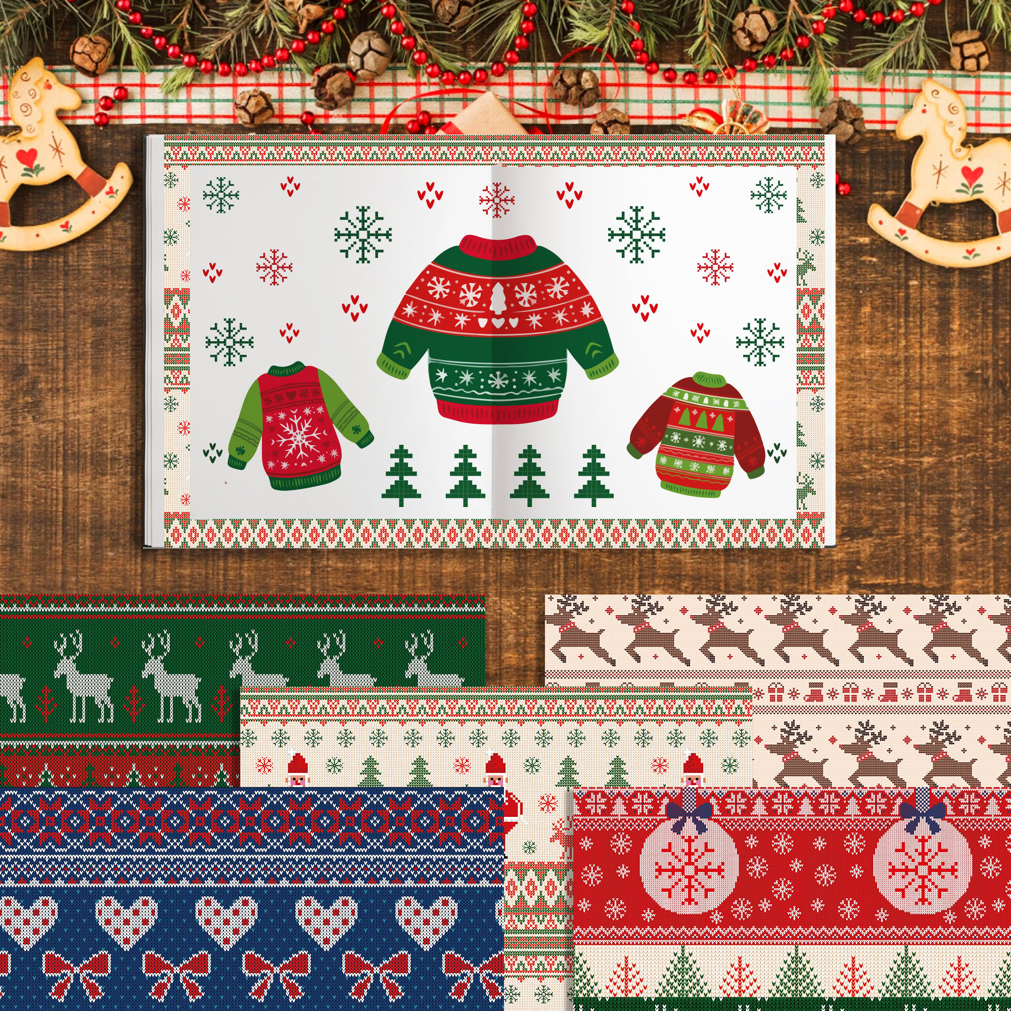 Christmas Washi Tape And Backg - Washi Tape Set บทวิจารณ์และราคา