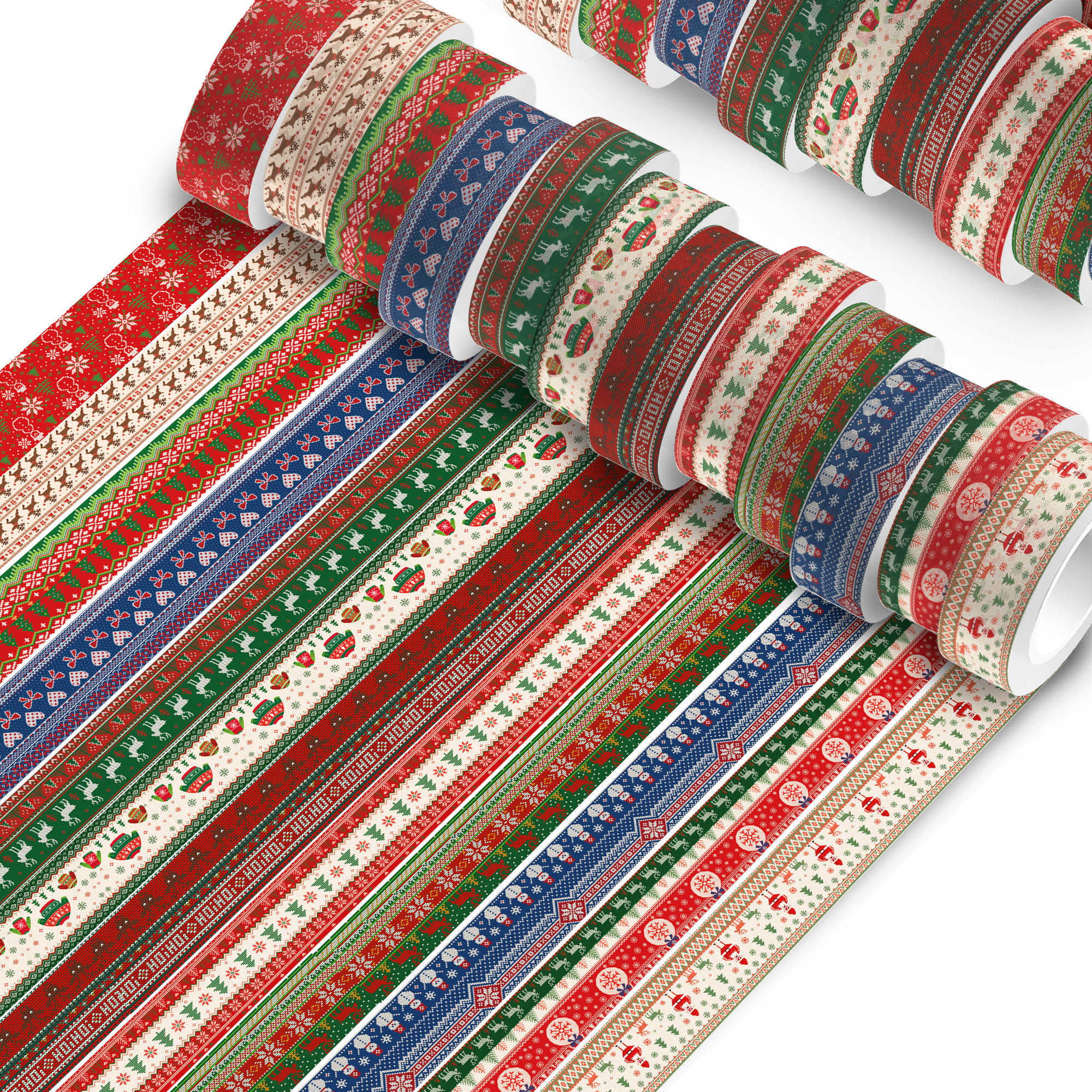 Christmas Washi Tape And Backg - Washi Tape Set บทวิจารณ์และราคา
