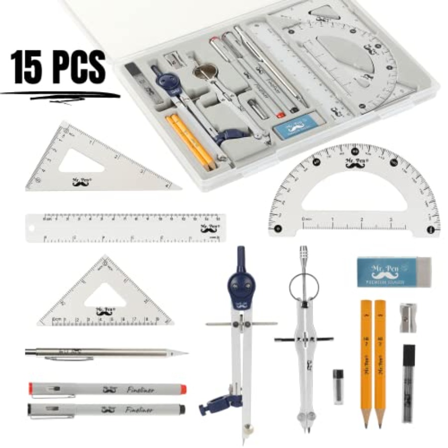 - Professional Geometry Set, 1 - Compass Geometry Set บทวิจารณ์และราคา
