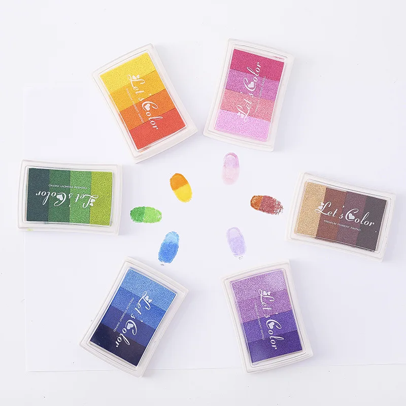 1PCS 4 colors Inkpad Ink stamp - Self Inking Stamp บทวิจารณ์และราคา