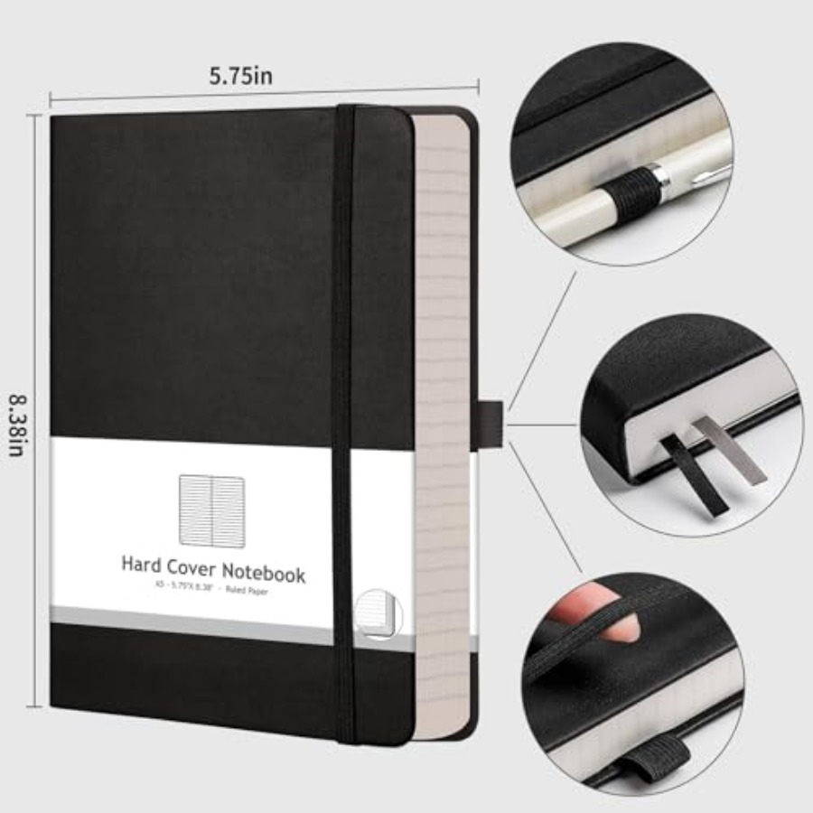 Thick Journal Lined Notebook - - Journal Leather Hardcover บทวิจารณ์และราคา