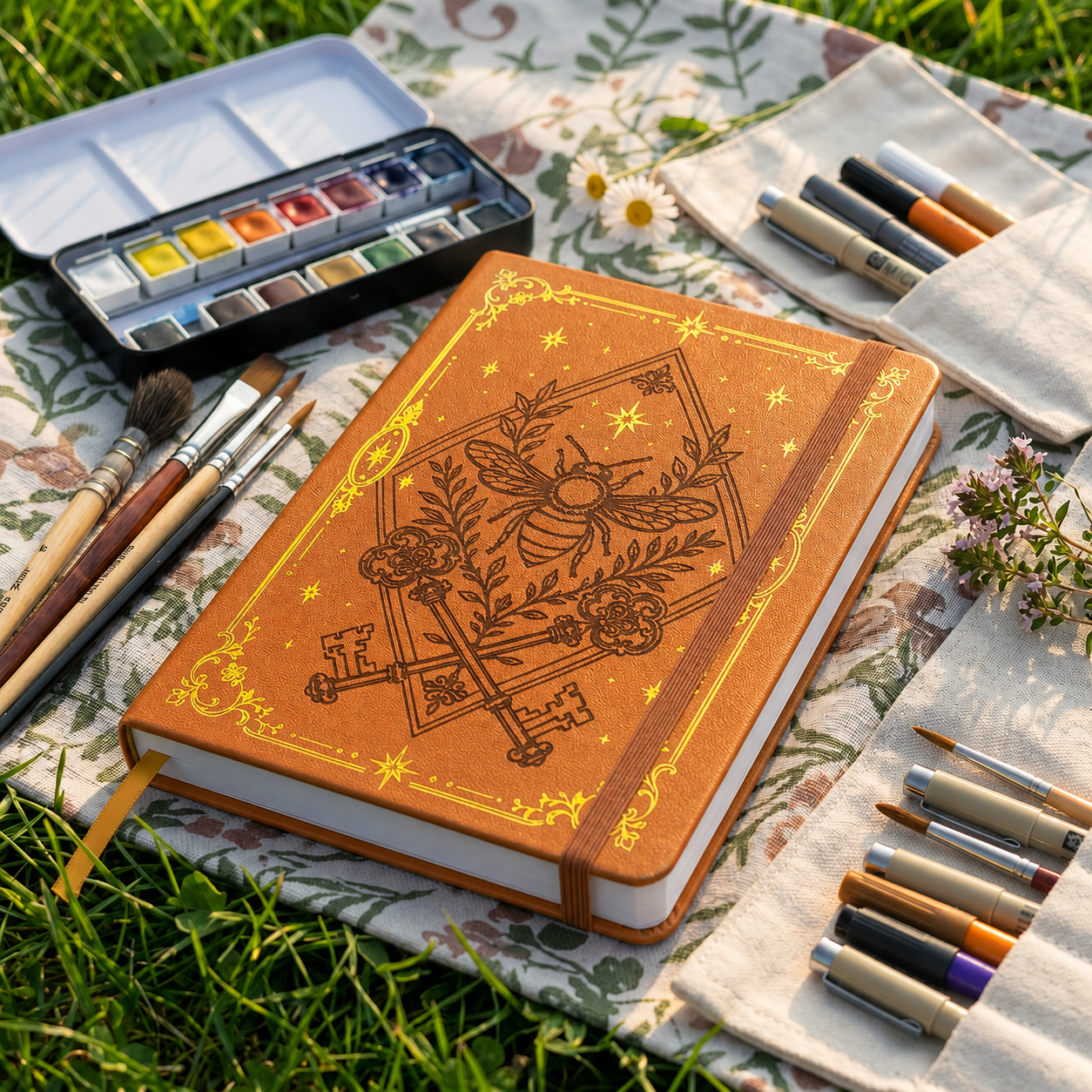 A5 Dot Grid Notebook with 160G - Journal Leather Hardcover บทวิจารณ์และราคา