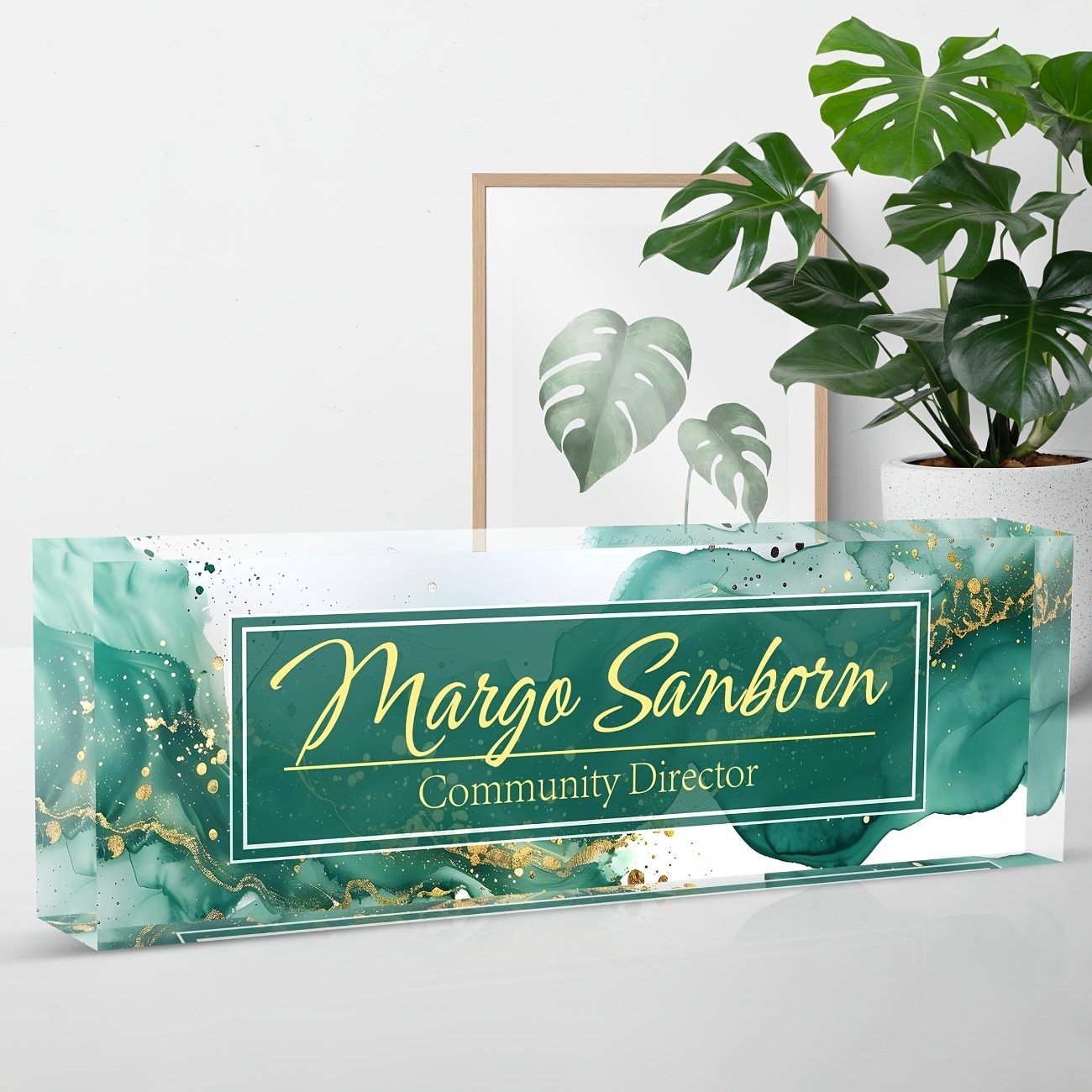 Custom Acrylic Desk Name Plate - Desk Name Plate บทวิจารณ์และราคา