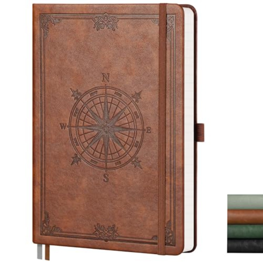 Blank Journal Notebook, 192 Pa - Journal Leather Hardcover บทวิจารณ์และราคา