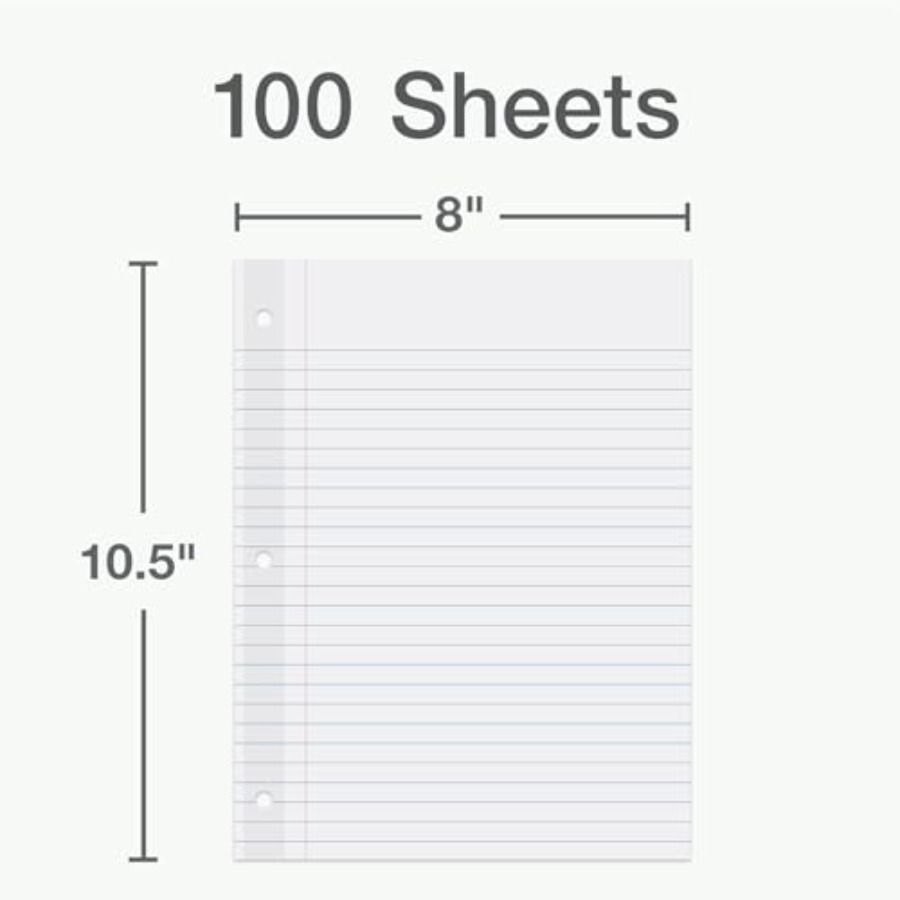 Reinforced Filler Paper, 8 x 1 - Paper Punch 3 Hole บทวิจารณ์และราคา