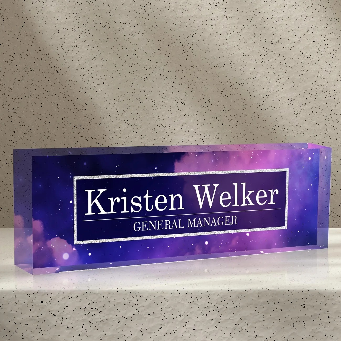 2D Flat Custom Acrylic Desk Na - Desk Name Plate บทวิจารณ์และราคา