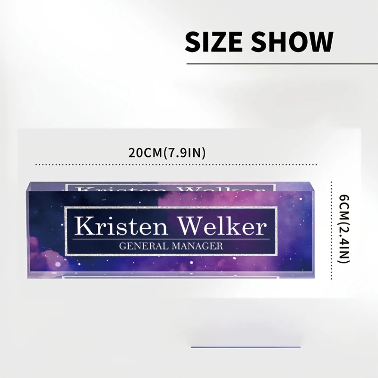 2D Flat Custom Acrylic Desk Na - Desk Name Plate บทวิจารณ์และราคา