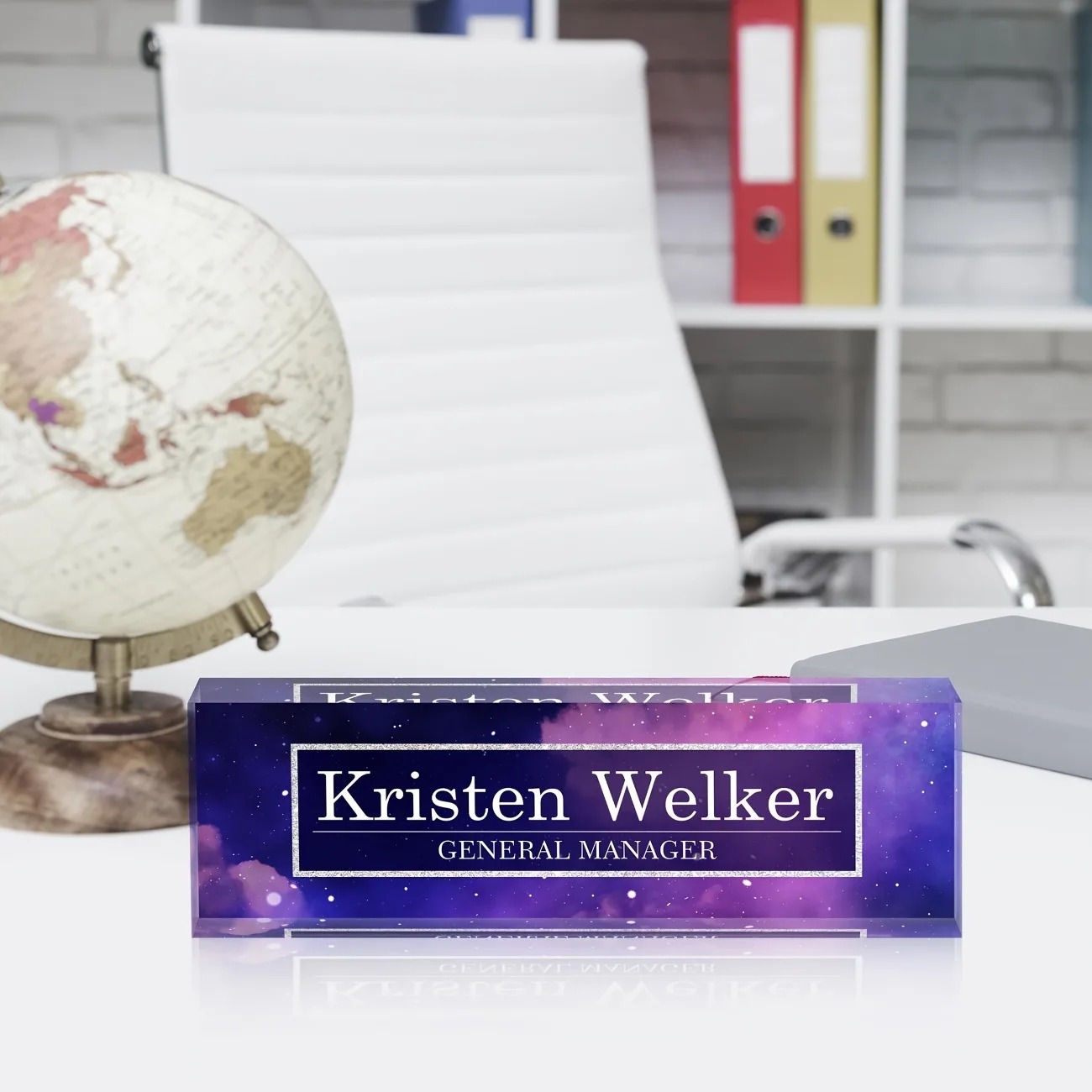 2D Flat Custom Acrylic Desk Na - Desk Name Plate บทวิจารณ์และราคา