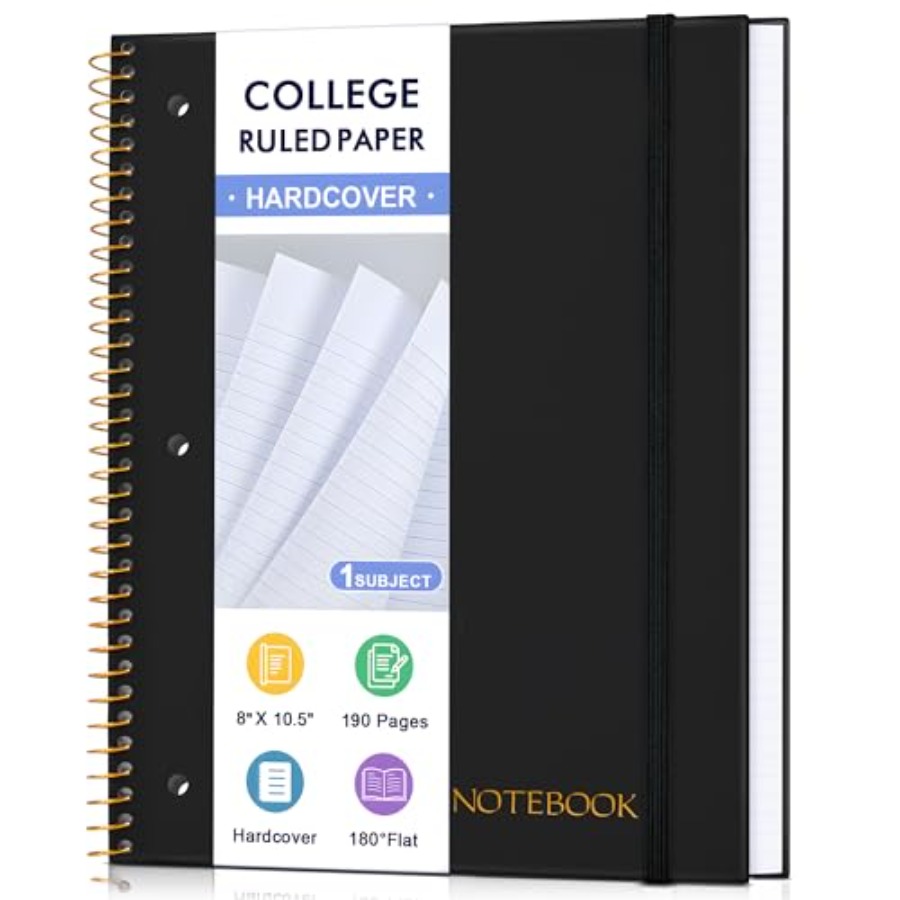 Spiral Notebook College Ruled  - Paper Punch 3 Hole บทวิจารณ์และราคา