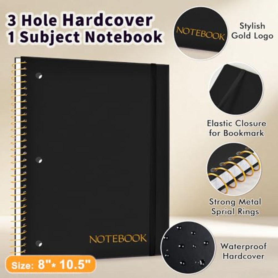 Spiral Notebook College Ruled  - Paper Punch 3 Hole บทวิจารณ์และราคา