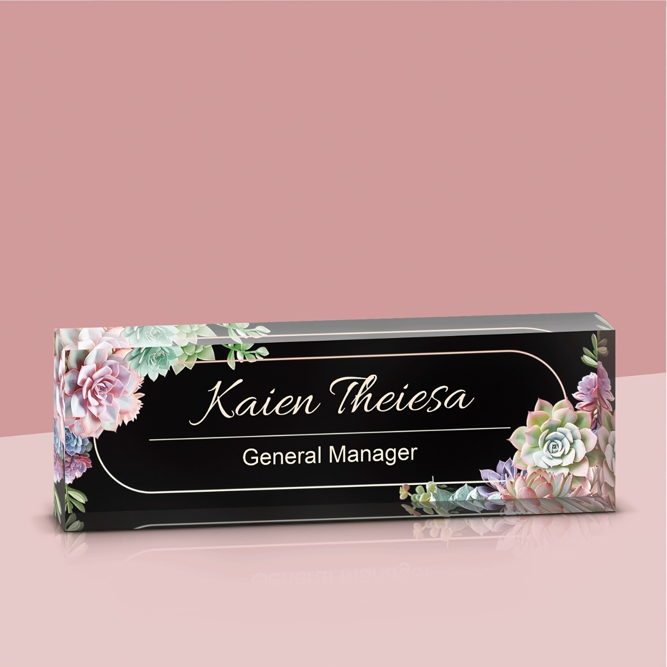 Custom Acrylic Desk Name Plate - Desk Name Plate บทวิจารณ์และราคา