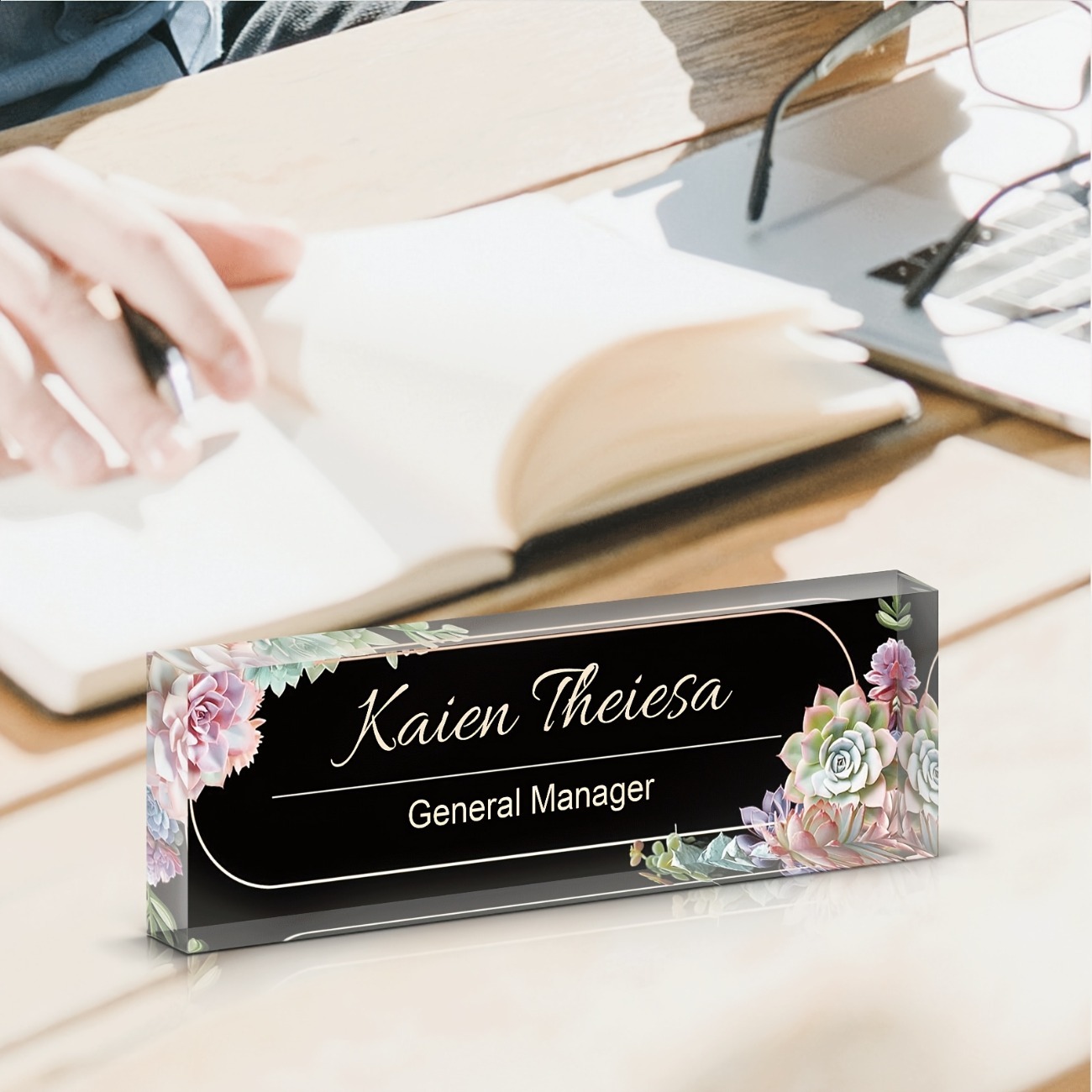 Custom Acrylic Desk Name Plate - Desk Name Plate บทวิจารณ์และราคา