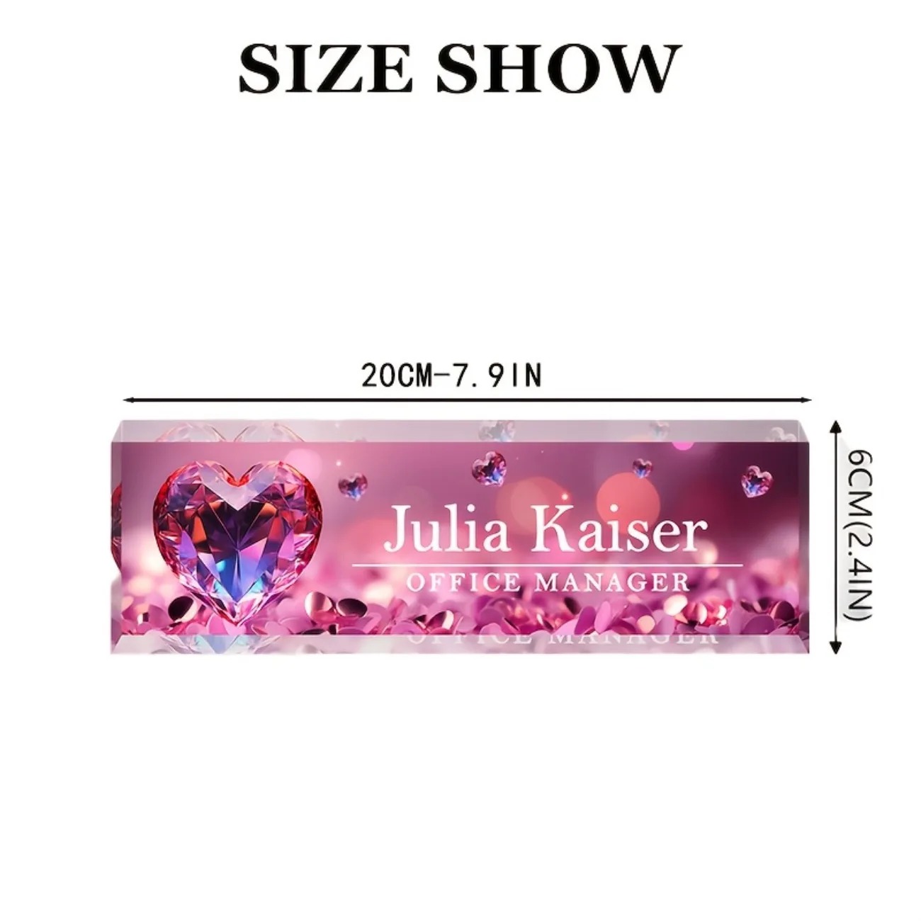 1pc Personalized Acrylic Desk  - Desk Name Plate บทวิจารณ์และราคา