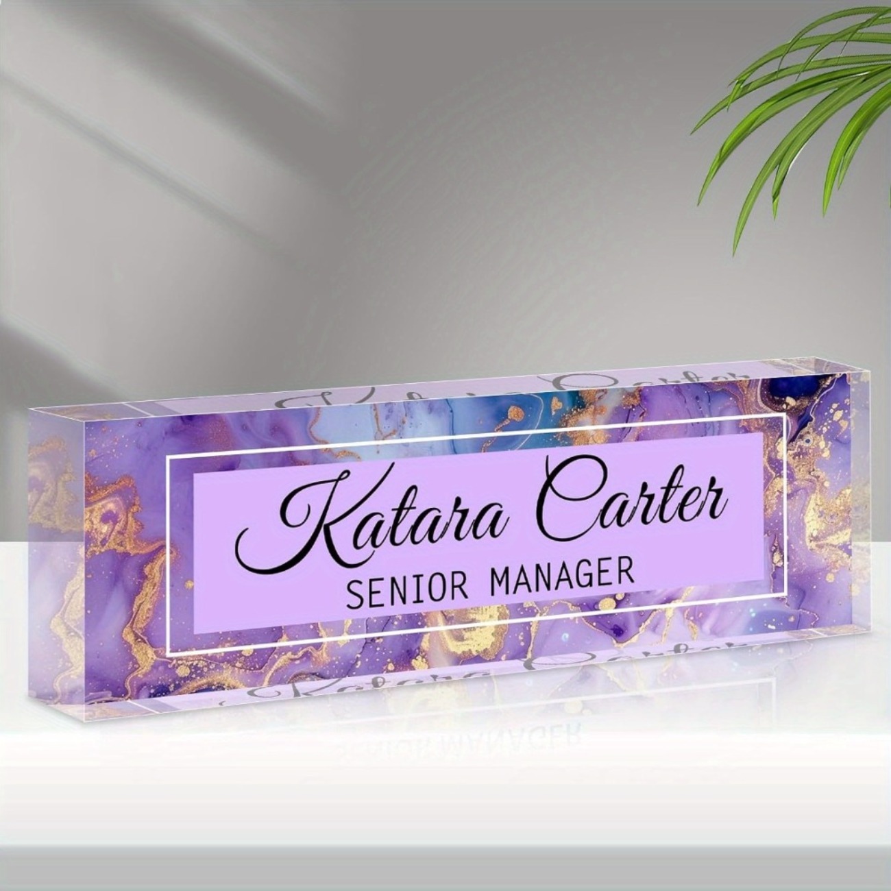 Custom Acrylic Desk Name Plate - Desk Name Plate บทวิจารณ์และราคา
