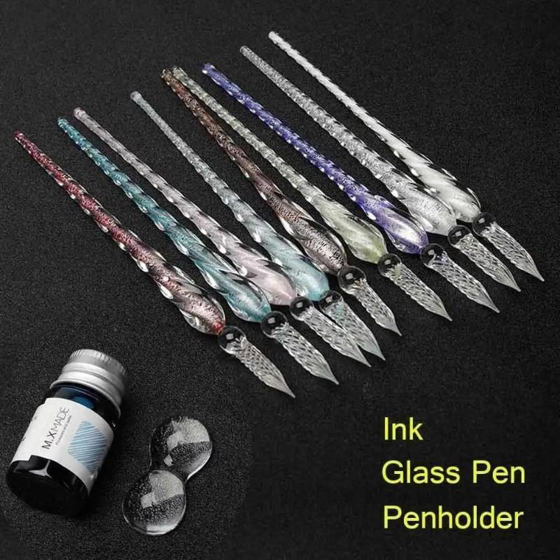 Colored Crystal Glass Dip Pen  - Fountain Pen Ink บทวิจารณ์และราคา