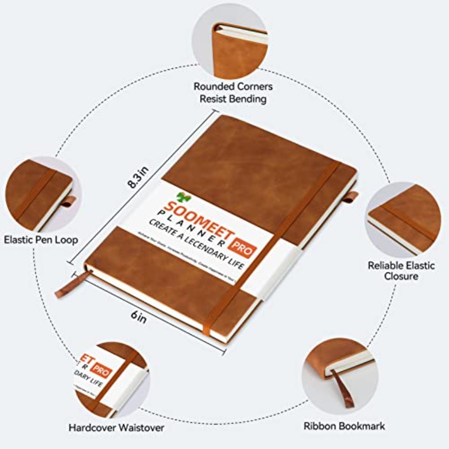 Lined Journal Notebook, 200 Pa - Journal Leather Hardcover บทวิจารณ์และราคา