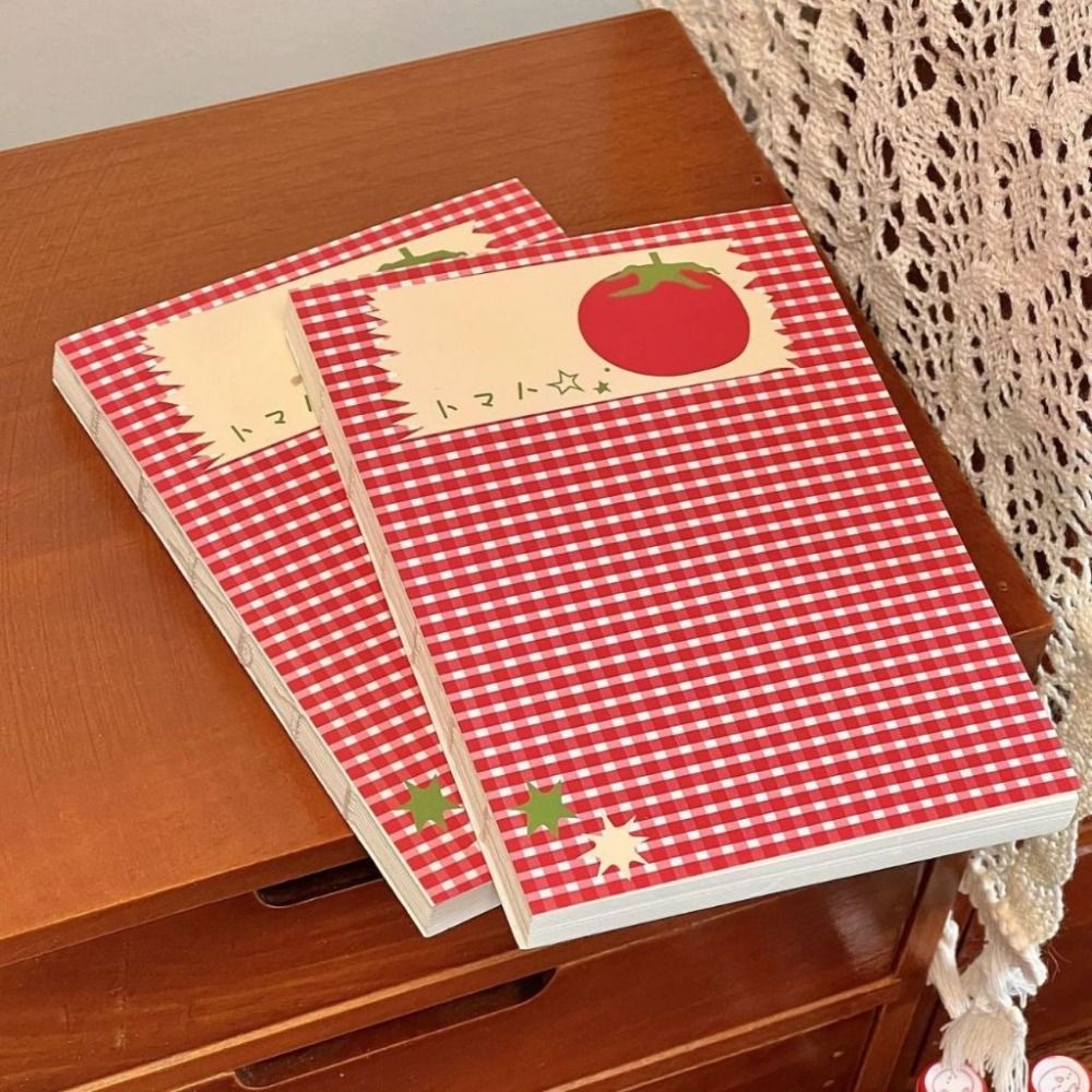 A6 Cute Tomato Notebook Pocket - Graph Paper Pad บทวิจารณ์และราคา