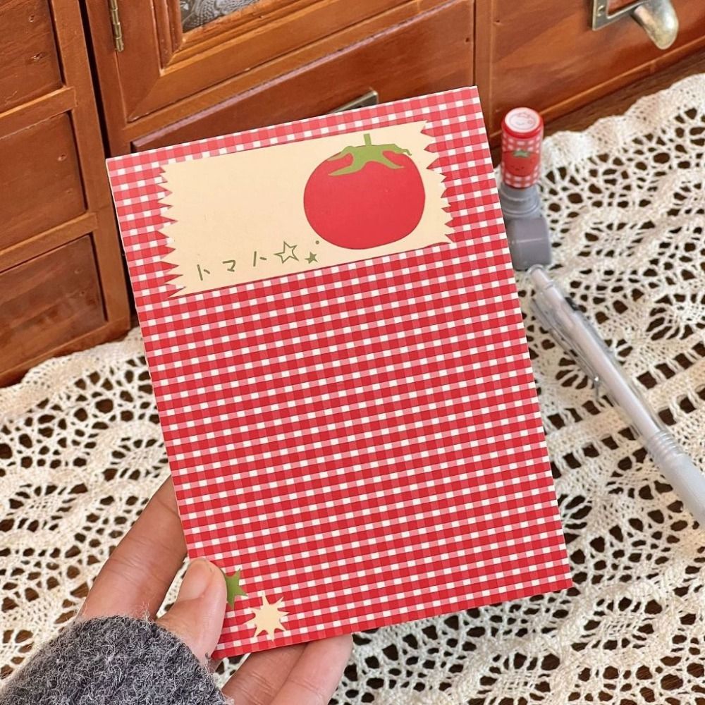 A6 Cute Tomato Notebook Pocket - Graph Paper Pad บทวิจารณ์และราคา