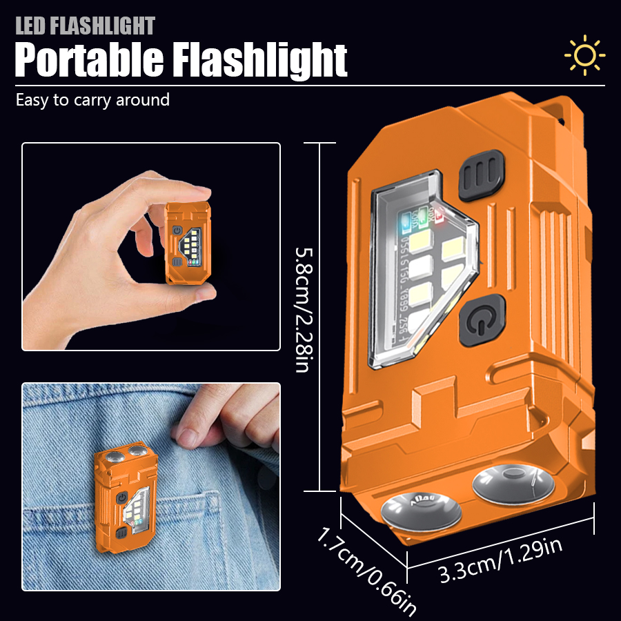 Mini Keychain EDC Flashlight R - Stationery Supply บทวิจารณ์และราคา