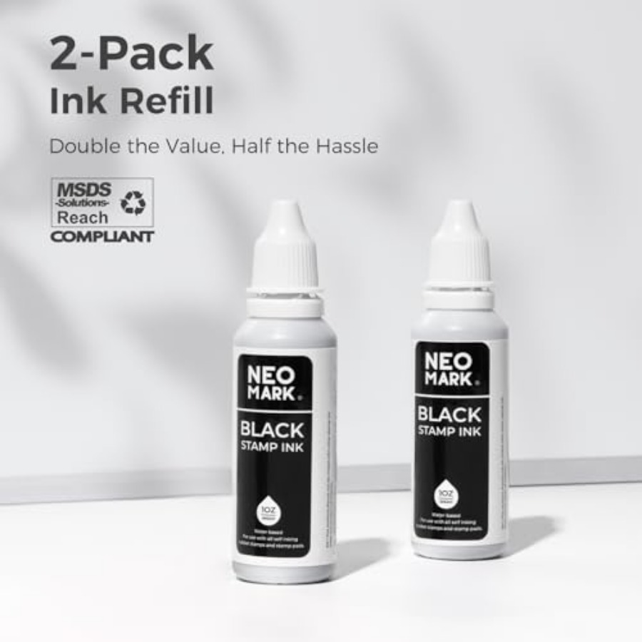 Premium Stamp Ink, 2 Pack Quic - Self Inking Stamp บทวิจารณ์และราคา