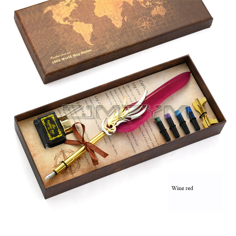 New Feather Pen Luxury Fountai - Fountain Pen Ink บทวิจารณ์และราคา