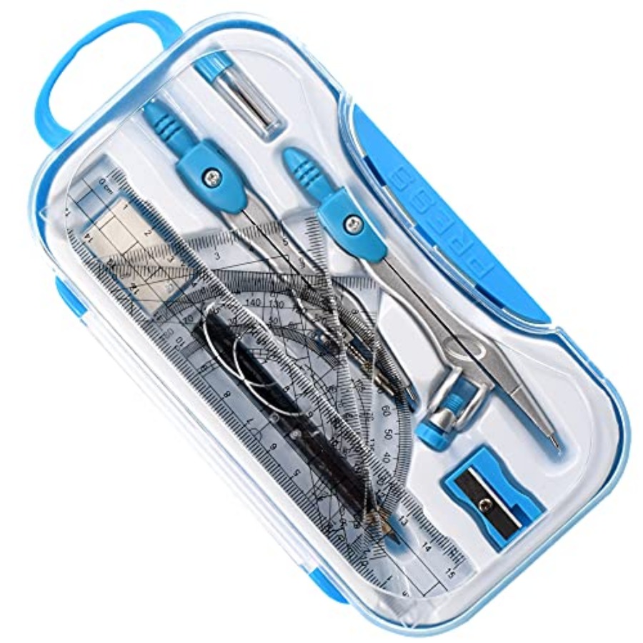 Math Geometry Kit Sets 10 Pcs  - Compass Geometry Set บทวิจารณ์และราคา