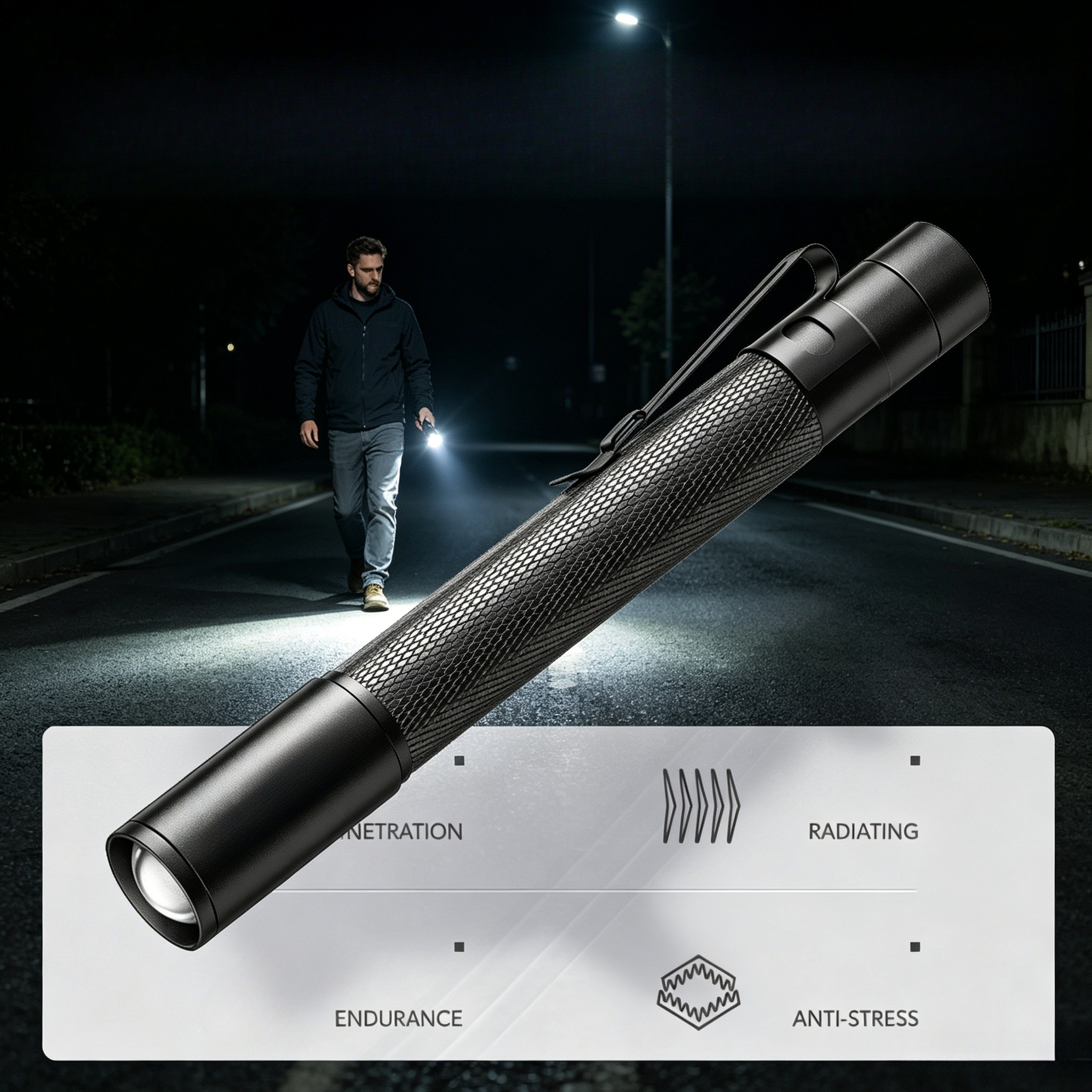 Aluminum Alloy Mini LED Pen Fl - Stationery Supply บทวิจารณ์และราคา
