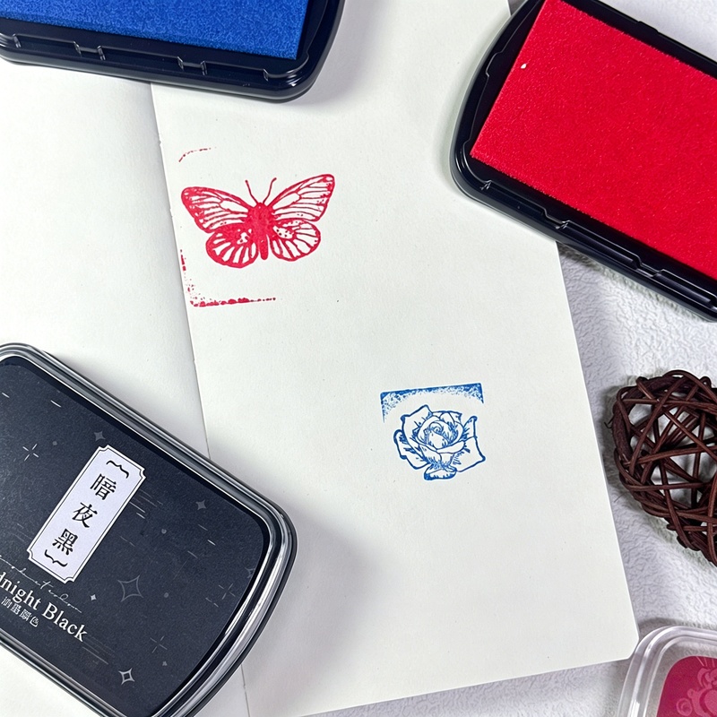 1pc Oil-Based Ink Pad, Colorfu - Self Inking Stamp บทวิจารณ์และราคา