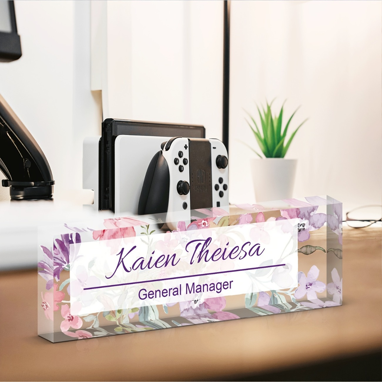 Custom Acrylic Desk Name Plate - Desk Name Plate บทวิจารณ์และราคา