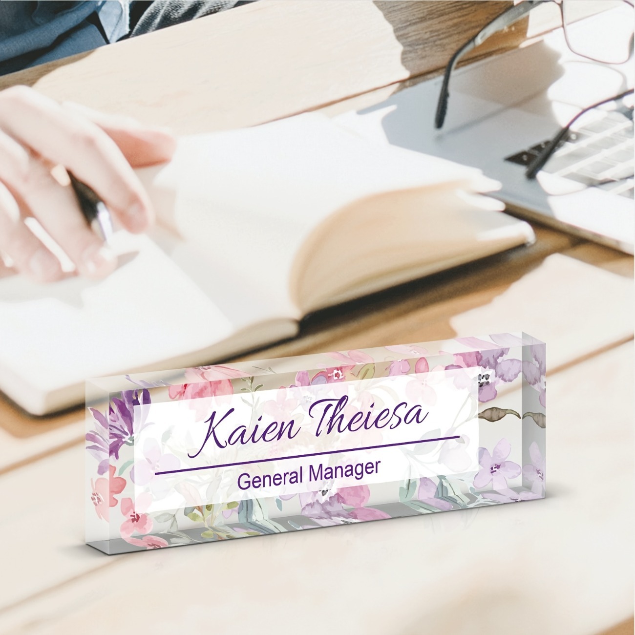 Custom Acrylic Desk Name Plate - Desk Name Plate บทวิจารณ์และราคา