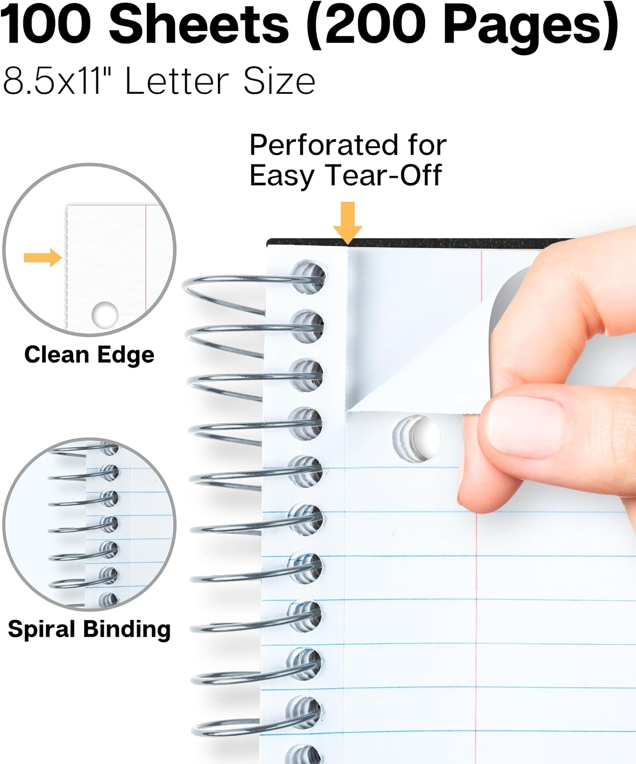 College Ruled Spiral Notebook  - Paper Punch 3 Hole บทวิจารณ์และราคา
