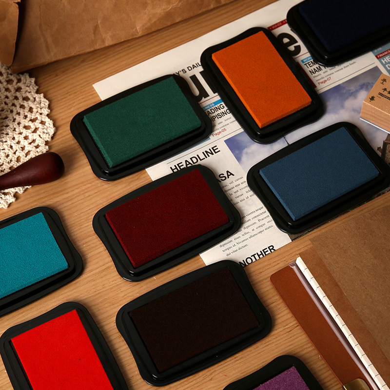 12 Colors Vintage Solid Color  - Self Inking Stamp บทวิจารณ์และราคา