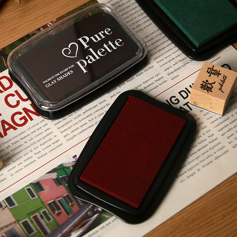 12 Colors Vintage Solid Color  - Self Inking Stamp บทวิจารณ์และราคา