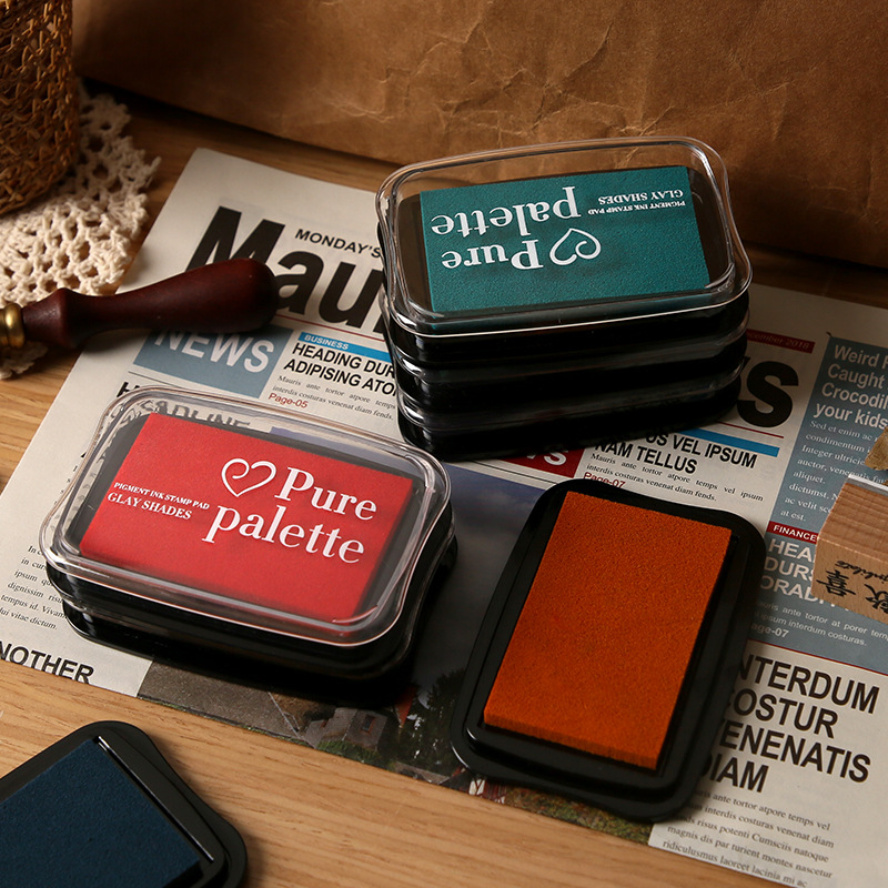 12 Colors Vintage Solid Color  - Self Inking Stamp บทวิจารณ์และราคา