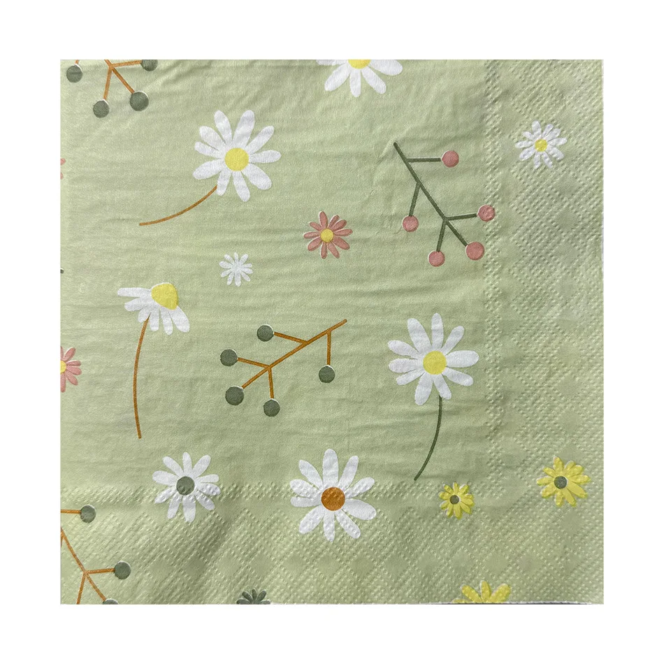 Chamomile Printed Napkin Green - Graph Paper Pad บทวิจารณ์และราคา