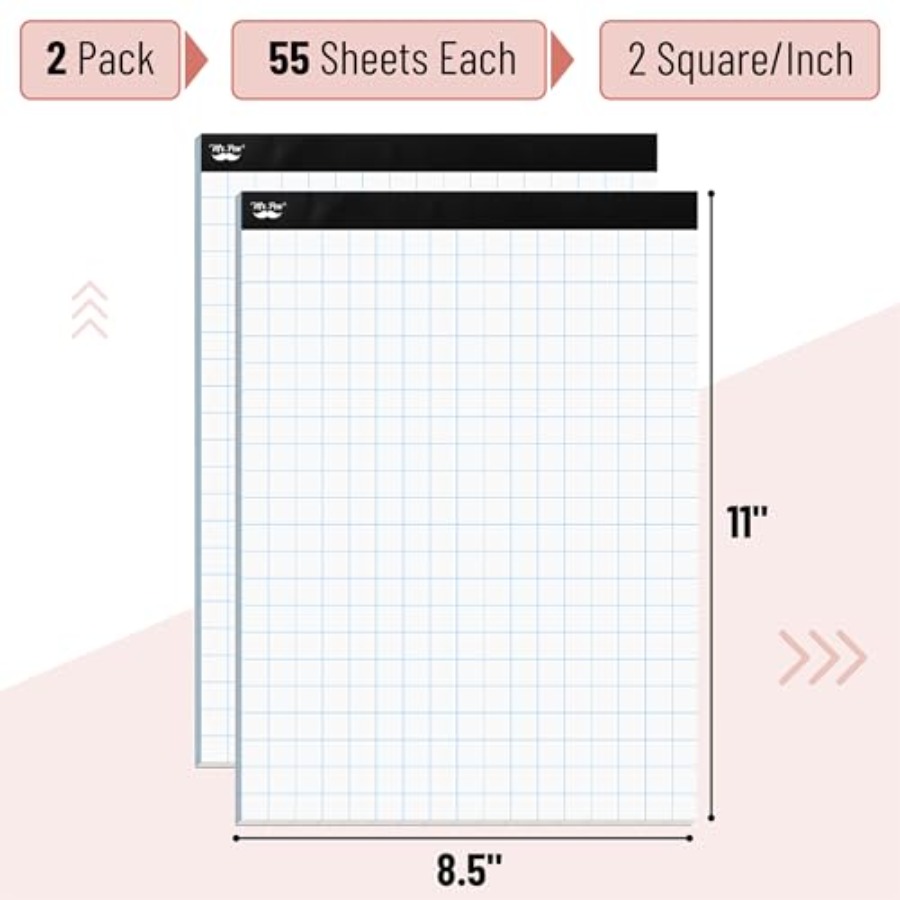 Mr. Pen- Graph Paper pads 8.5  - Graph Paper Pad บทวิจารณ์และราคา