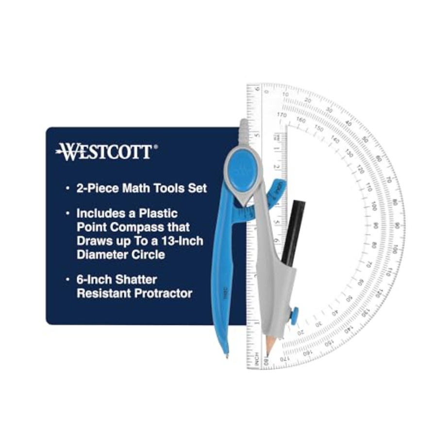 Compass and Protractor Math an - Compass Geometry Set บทวิจารณ์และราคา