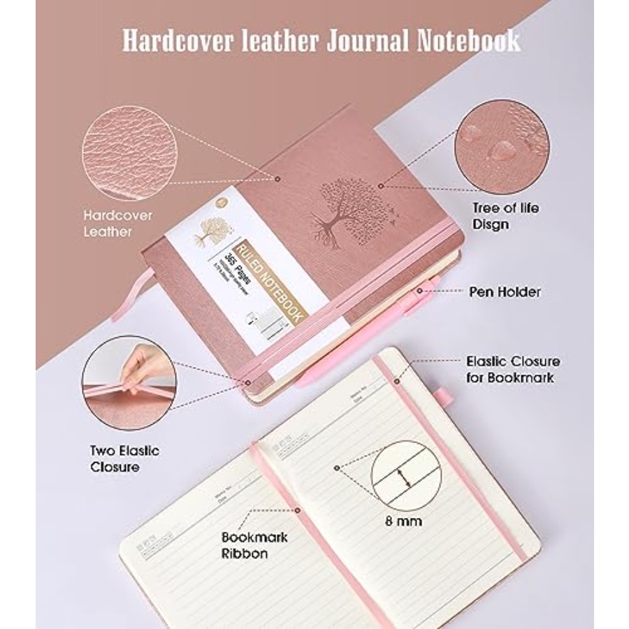 Journal Notebook -365 Pages Th - Journal Leather Hardcover บทวิจารณ์และราคา