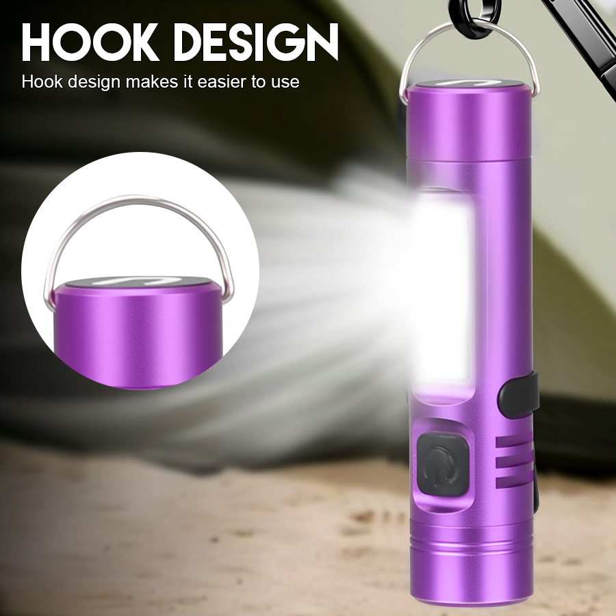 Mini LED COB Keychain Flashlig - Stationery Supply บทวิจารณ์และราคา