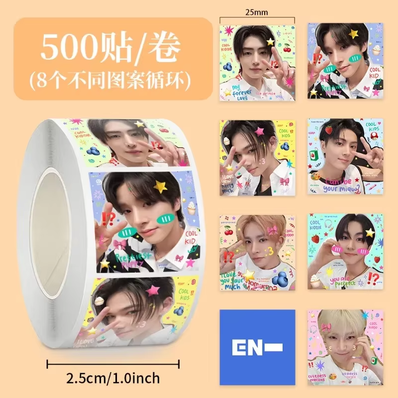 500Pcs ENHYPENS Polaroid & ID  - Washi Tape Set บทวิจารณ์และราคา