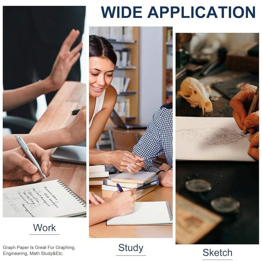6 Pack Graph Paper Spiral Note - Graph Paper Pad บทวิจารณ์และราคา