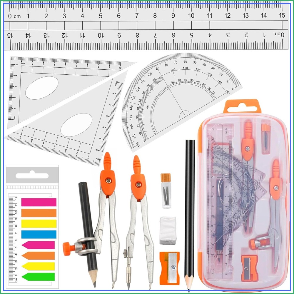 Geometry Compass Set with Prot - Compass Geometry Set บทวิจารณ์และราคา