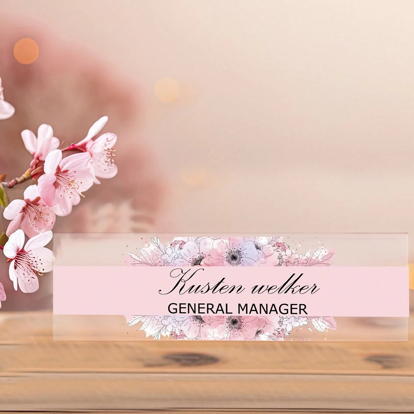 20*6CM Personalized Acrylic De - Desk Name Plate บทวิจารณ์และราคา