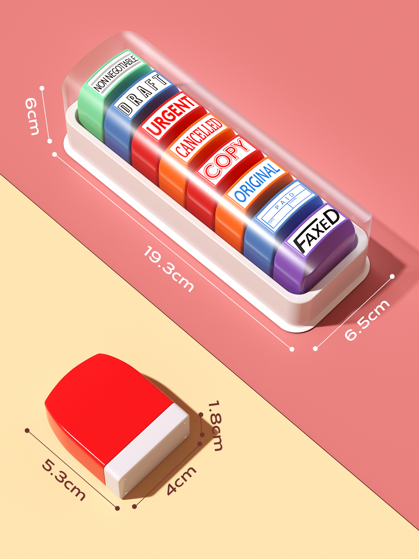 8 Office Stamp set Information - Self Inking Stamp บทวิจารณ์และราคา