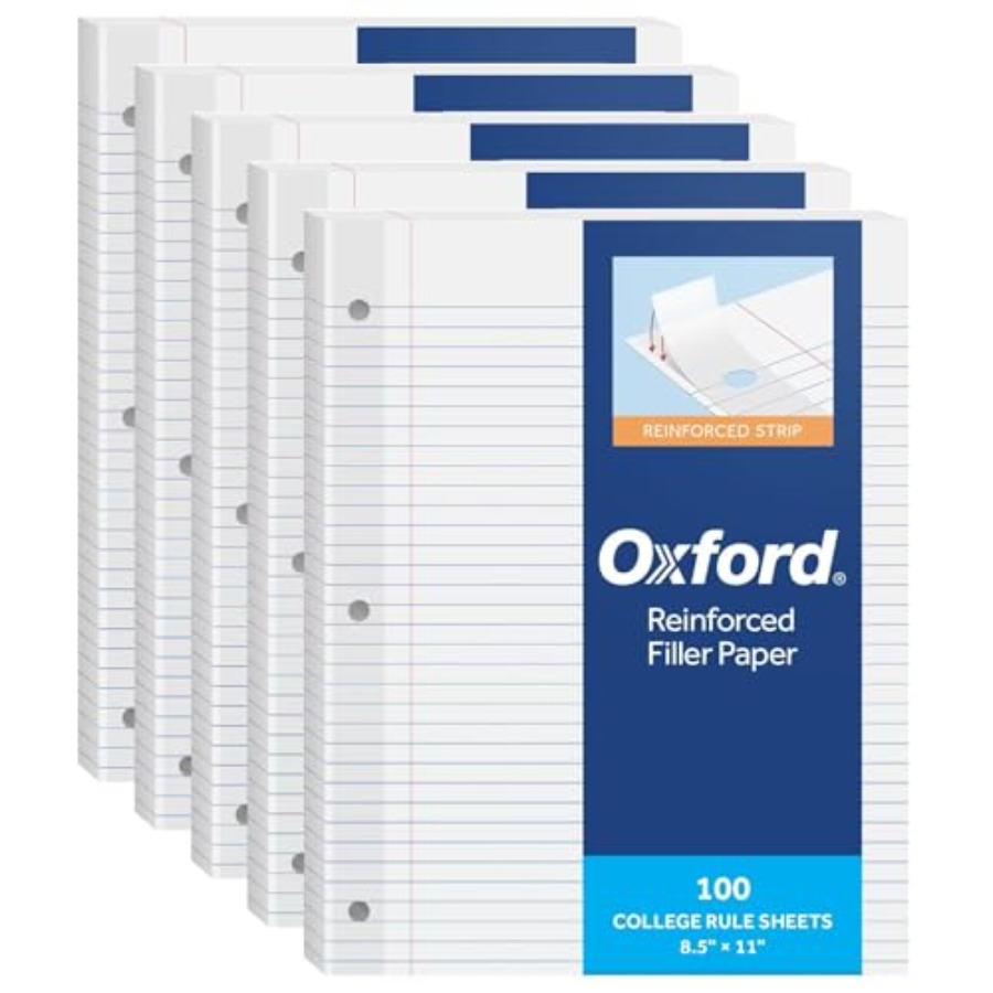 Reinforced Filler Paper, 8.5 x - Paper Punch 3 Hole บทวิจารณ์และราคา